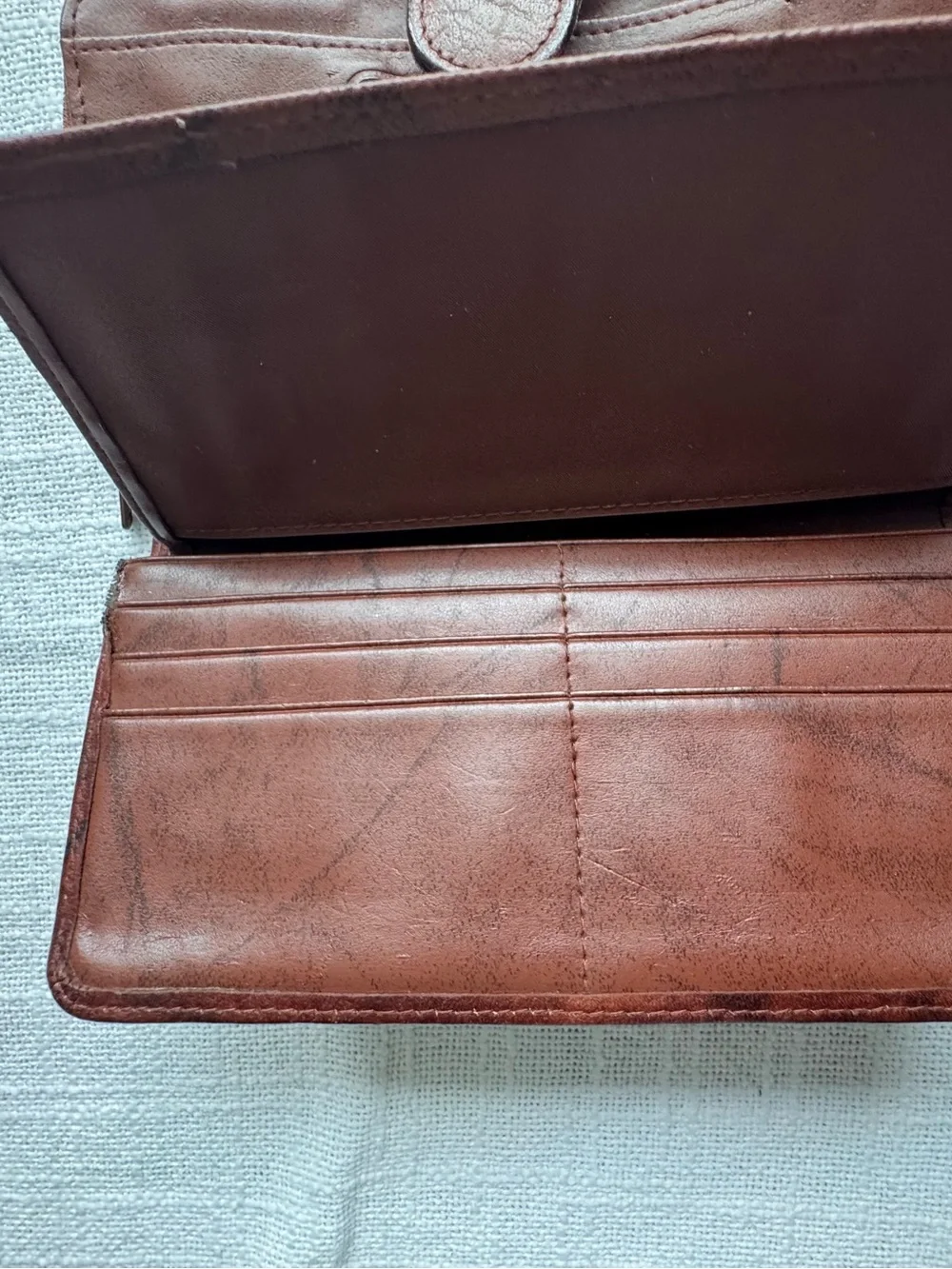 Buxton Brown Leather Bifold Wallet Brown Classic